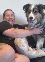 Happy pet cared for by Amy